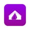 Open tent icon digital purple