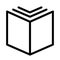 Open Textbook Content.book icon template, vector logo