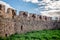 Open to the Sky: Italian Castle Interior with No Roof, Offering a View of the Sky in Rocca Imperiale