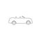 open top car outline icon. Element of car type icon. Premium quality graphic design icon. Signs and symbols collection icon for