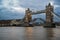 Open Tower Bridge in London