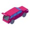 Open trunk car icon, isometric style