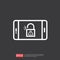 open unlock padlock on phone screen icon. attention access warning alert sign mark symbol. safe secure of personal user authorizat