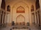 Open vault space terrace and old cooking vases in Iran palace