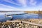 Open water flood control gate, Alviso, San Jose, south San Francisco bay, California