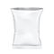 Open White Blank Foil Food Snack Sachet Bag