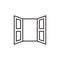 Open window icon vector illustration