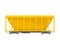 Open Yellow Rail Tank For Bulk Products Vector Illustration