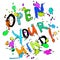 Open your mind Greeting card colorful