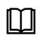 Opened Book outline icon vector eps10. book sign. book icon vector sing.