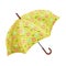Opened Bright Umbrella With Spring Flowers Vector Illustration