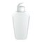 Opened Cosmetic Or Hygiene Grayscale White Plastic Bottle Of Gel
