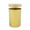 Opened golden cylinder can, 3D rendering