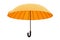 Opened orange umbrella