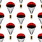 Opened parachute seamless pattern. Skydiving, parachuting, paragliding