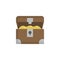 Opened treasure chest flat icon
