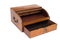 An Opened VIntage Wooden Cash Register Drawer