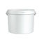 Opened White Tub Paint Plastic Bucket Container