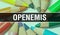 OpenEMIS concept banner with texture from colorful items of education, science objects and 1 september School supplies. OpenEMIS