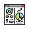 opening investment account color icon vector illustration