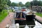 Opening the lock gates