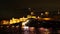 Opening Palace bridge. drawbridge Russia. White nights in St. Petersburg. Accelerated video
