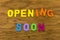 Opening soon open sign new business store announcement promotion