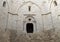 An opening to the main courtyard of the Castel Del Monte on a hill in Andria in southeast Italy