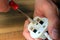 Opening a UK 13 amp plug to change the fuse