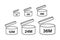 After Opening Use Icons. Expiration date symbols. Vector illustration