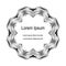 Openwork Circle. Template for Visiting Cards, Labels, Fliers, Banners, Badges, Posters, Stickers and Advertising Action