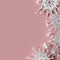 Openwork snowflakes on a pink backdrop. A Christmas background with space for text