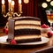 Opera Cake , traditional popular sweet dessert cake