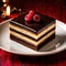 Opera Cake , traditional popular sweet dessert cake