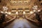 Opera Garnier stairway, interior in Paris