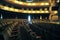 Opera House -Teatro Municipal-interior seats lighting in Plaza Prat in the city of Iquique