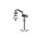 Operating microscope glyph black icon. Dentistry, ENT surgery, ophthalmic and neurosurgery, plastic surgery. concept. Healthcare