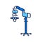 Operating microscope line color icon. Dentistry, ENT surgery, ophthalmic and neurosurgery, plastic surgery