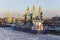 Operation of the auxiliary ships in seaport of St. Petersburg during winter navigation. Russia