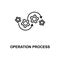 operation process line icon