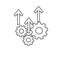 Operational excellence icon. workflow automation icon. workflow concept sign. Vector illustration