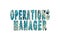 Operations manager, Banner, Poster and Sticker