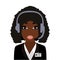 Operator consultant woman icon design