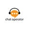 operator logo vector illustration chat design