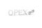 OPEX concept white background