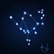 Ophiuchus constellation vector