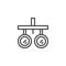 Ophthalmic equipment outline icon