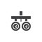 Ophthalmic equipment vector icon