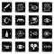 Ophthalmologist icons set grunge vector