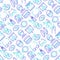 Ophthalmologist seamless pattern